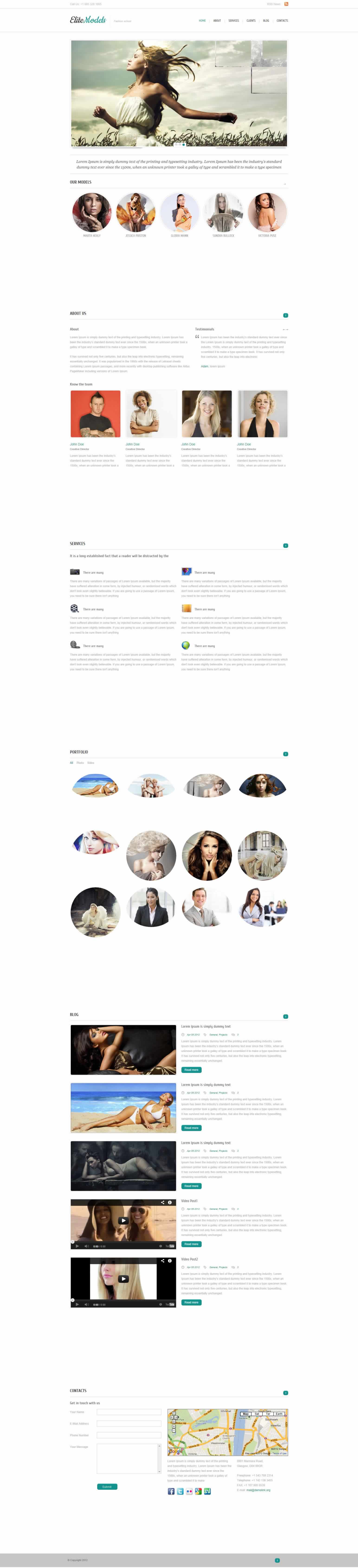 Portfolio 1-page Design